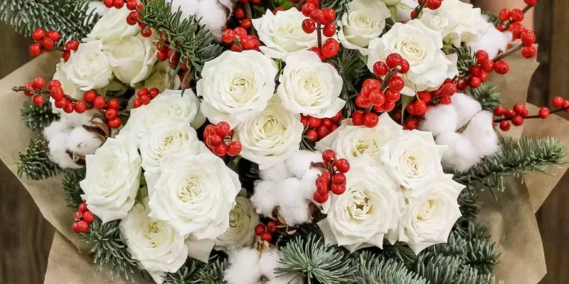 Зимний букет цветов